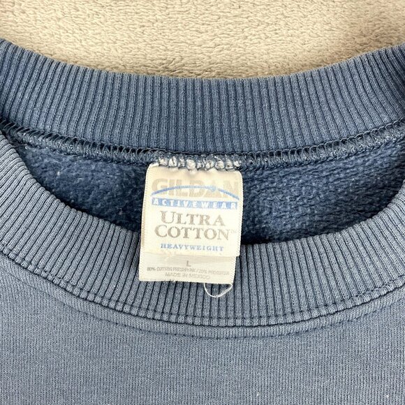 Vintage 90s Gildan Wolves Dreamcatcher Sweatshirt Pullover Crewneck Winter Large - Picture 4 of 10